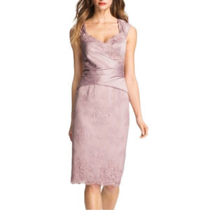 Adrianna PAPELL Embellished Satin Dress